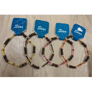 Bracelet cheville perles forme & CA par 24