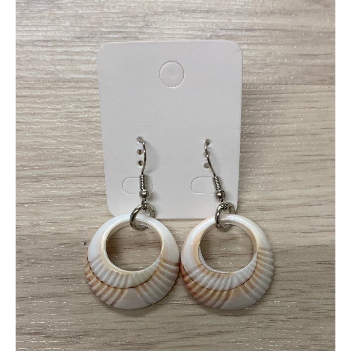 Boucles d'oreille crochet cercle luhuanus par 12