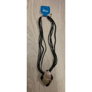 Collier pendentif ptéria losange par 6