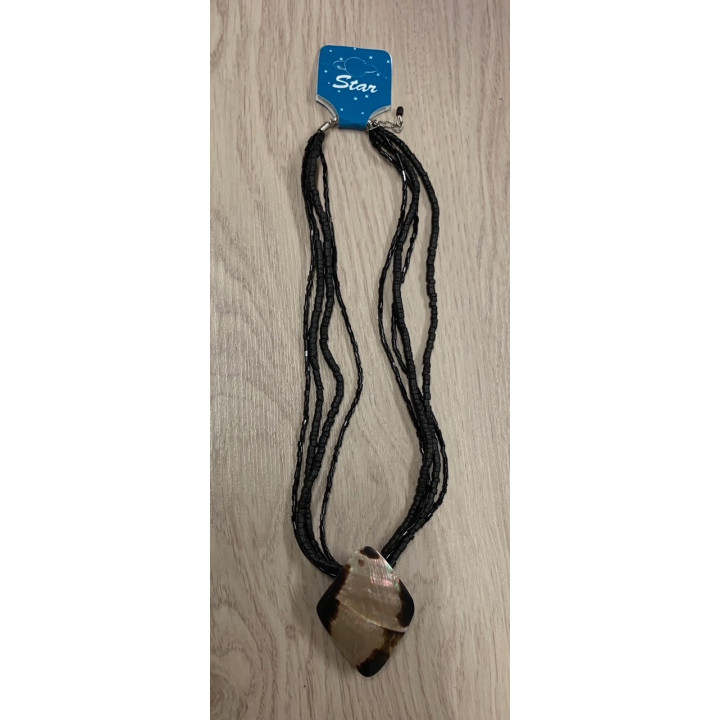 Collier pendentif ptéria losange par 6