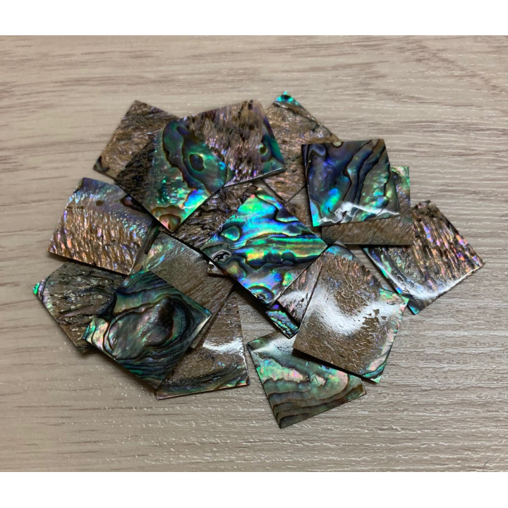 Paua Square 20mm lot of 12