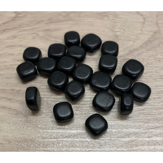 Perles Bois carrées perforées 10mm 50p lot de3