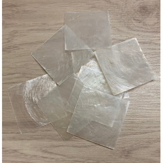 Carré Capiz 5cm lot de 50