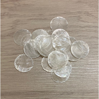 Rondelle Placuna 2.5cm sachet de 100