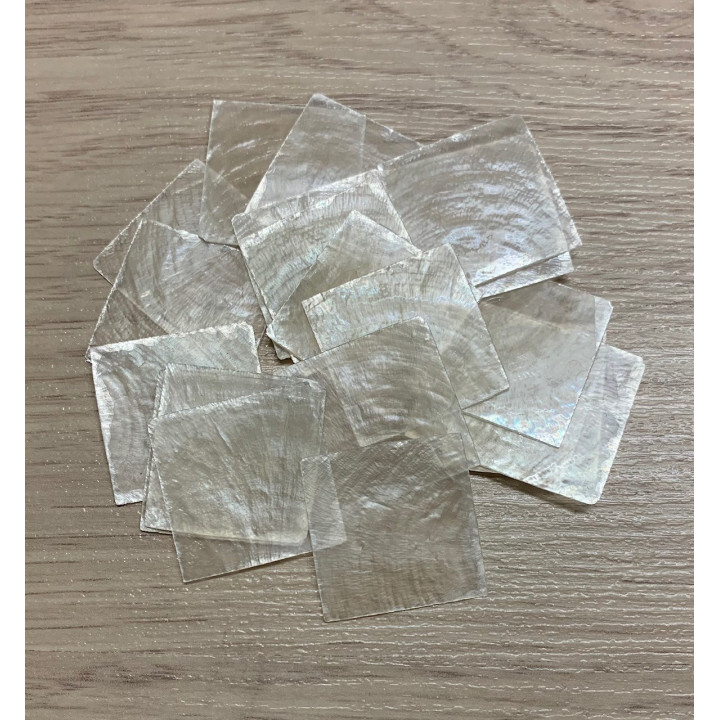 Carré Capiz 2.5cm sachet de 50