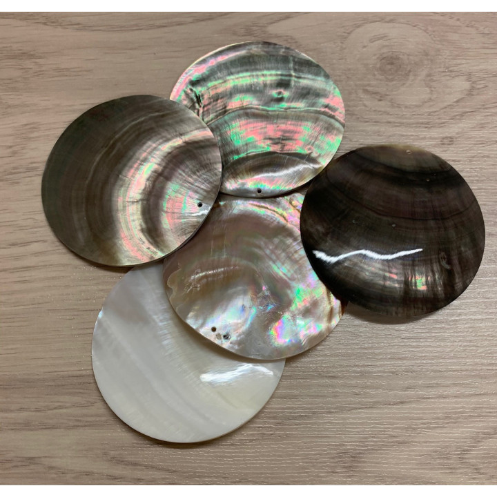 Nacre Shell pendant Perce 7cm lot of 12