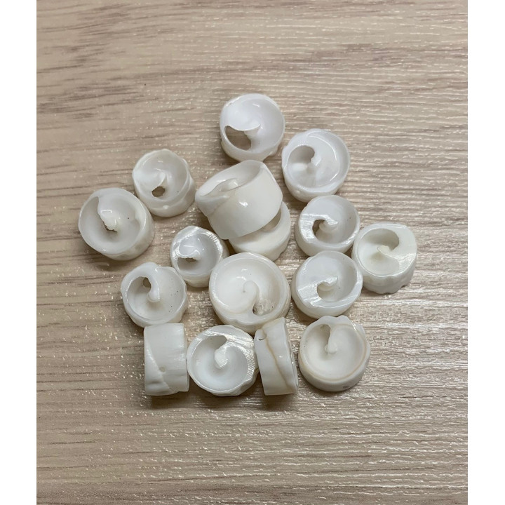 Rondelle Vertagus Perforées 1cm 30p lot de 3