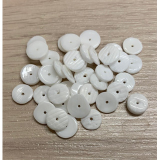 Mini Shell Disc Perforated 1cm 65p lot of 3