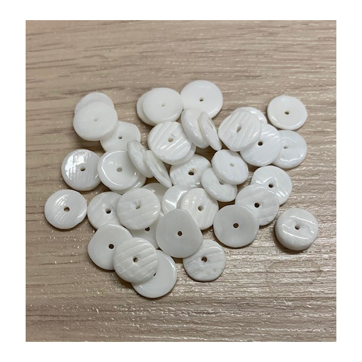 Mini Shell Disc Perforated 1cm 65p lot of 3