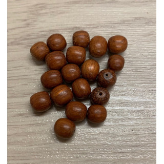 5054 POCHETTE RONDELLES BOIS 8mm PERFOREES lot de 6