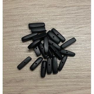 Pochette perle batonnet bois 15mm perforées sachet de 50 par 3