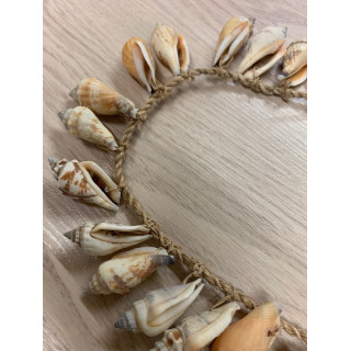 Ceinture en coquillages conque 100 cm par 6