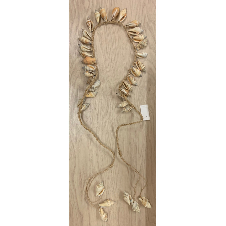 Ceinture en coquillages conque 100 cm par 6