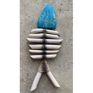 Bois Flotté Arête de Poisson 20cm/socle lot de 6