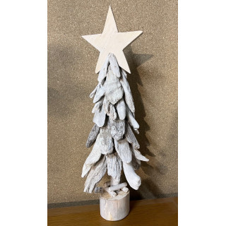 Sapin de Noël bois flotté 57cm par 1
