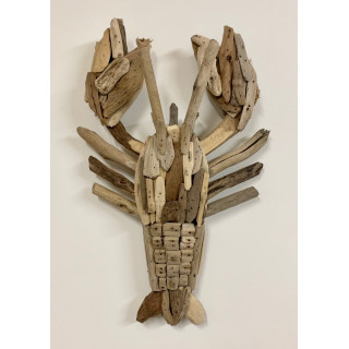 Homard en bois flotté 46 cm par 1