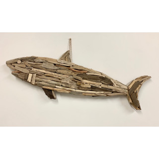 Requin bois flotté 32 x 90 cm par 1