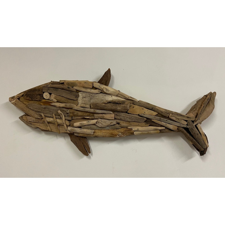 Requin bois flotté 64cm par 2