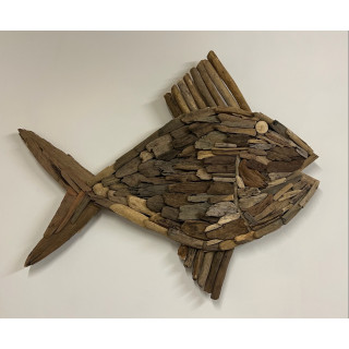 Poisson bois flotté taille XL 96cm par 1