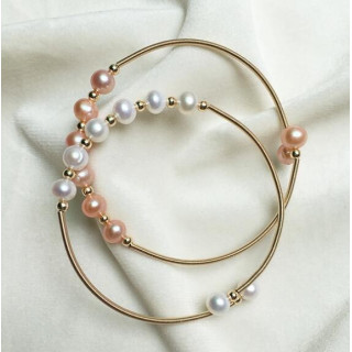 Bracelet jonc perles modèles assortis par 3