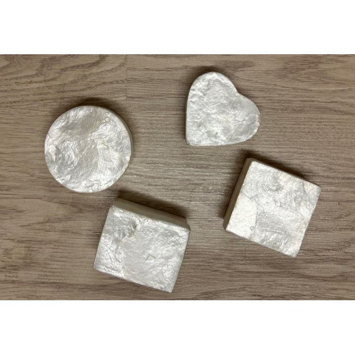 Coffret à bijoux en capiz forme assorties 6cm par 12