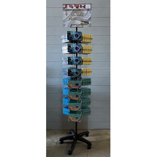 Présentoir 240 colliers perles dans l'huitre modèles assortis