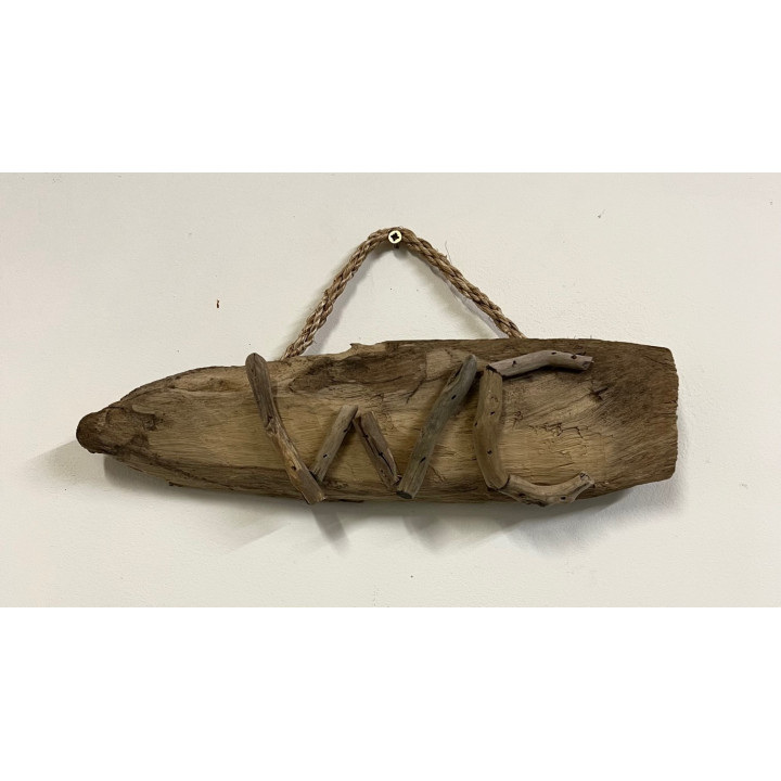 Plaque de porte assorties en bois flotté 30cm par 4