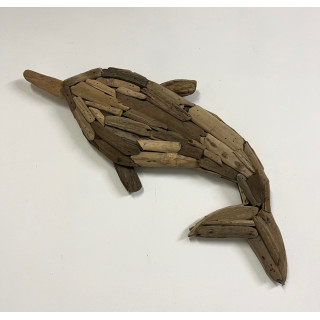 Dauphin bois flotté 60cm par 2