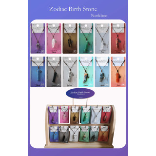 Présentoir 48 colliers pierres et zodiaque (EN FRANCAIS)