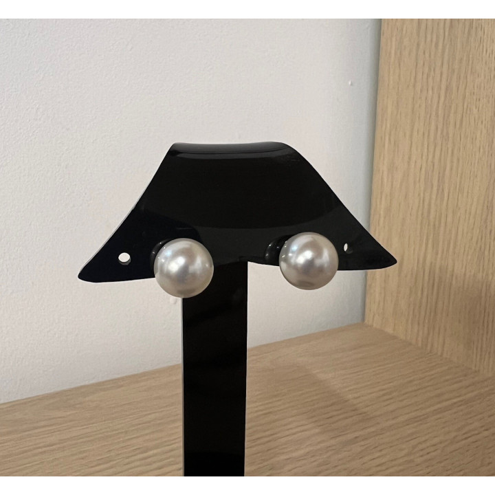 Boucles d'oreille perle classique par 6