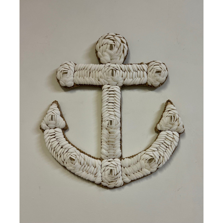 Ancre coquillages à suspendre 41cm par 1