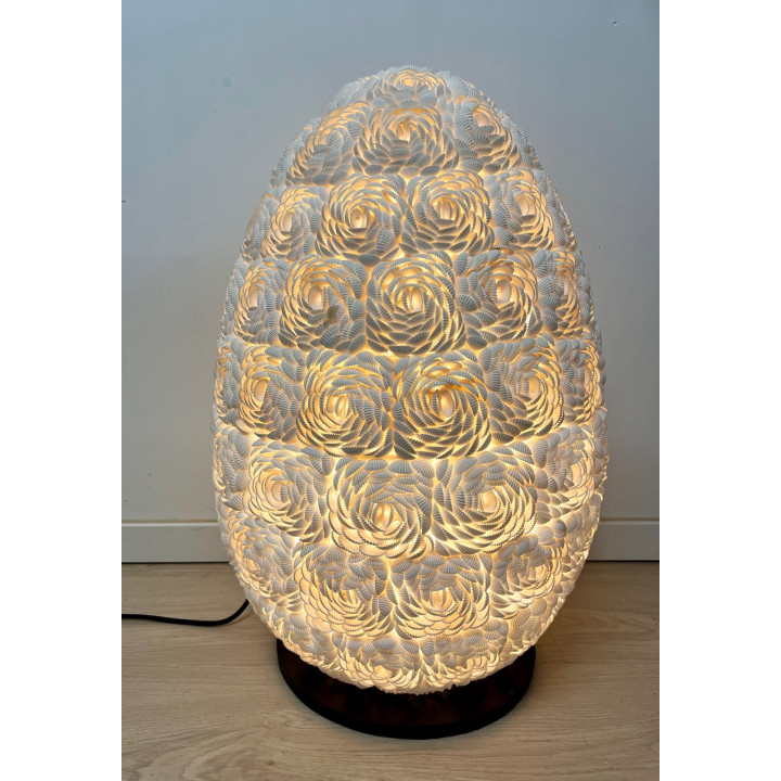 Lampe oeuf coquillages 60cm par 1
