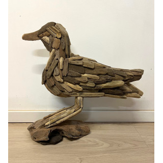 Mouette à poser bois flotté 48cm par 1