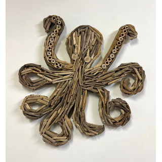 Octopus en bois flotté 58x63cm par 1