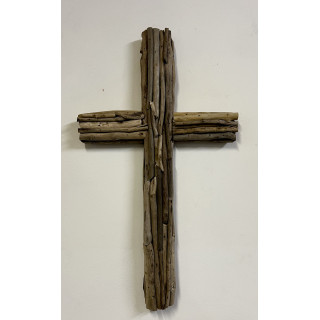 Croix bois flotté 60cm par 2