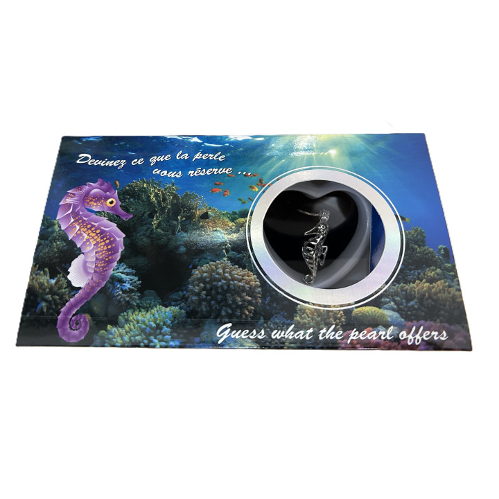 Présentoir 240 colliers perles dans l'huitre modèles assortis