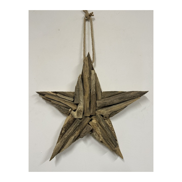 Etoile bois flotté 35cm par 2