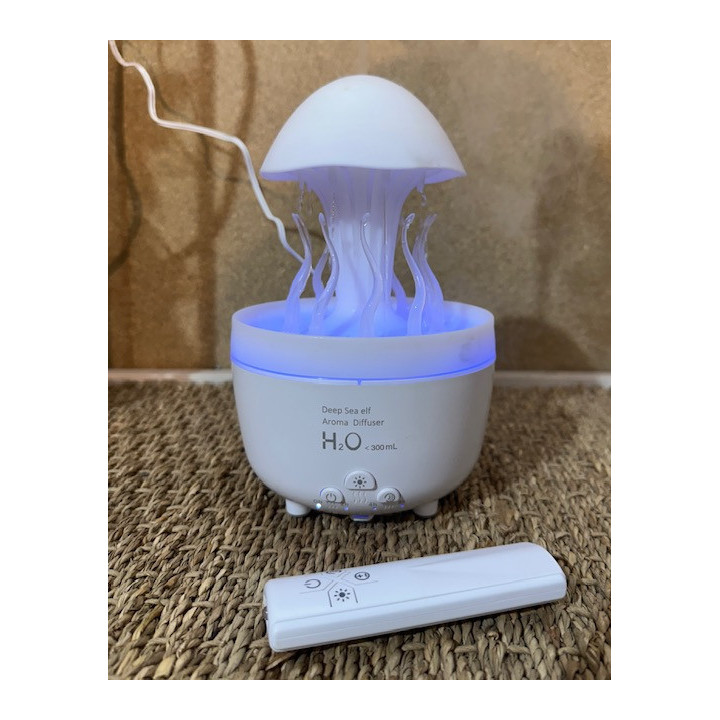 Méduse diffuseur 20cm + huile essentielle vanille & télécommande par 1