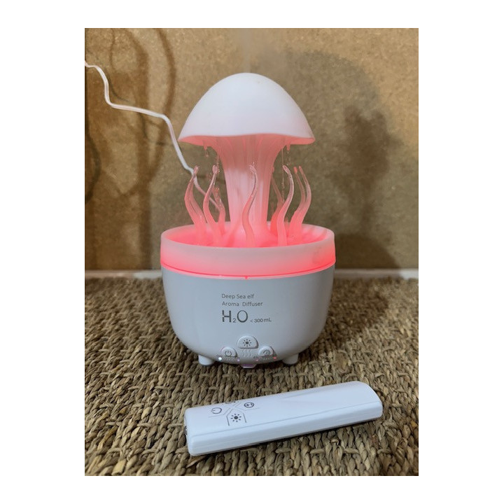 Méduse diffuseur 20cm + huile essentielle vanille & télécommande par 1