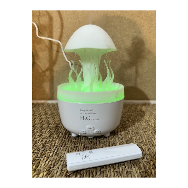Méduse diffuseur 20cm + huile essentielle vanille & télécommande par 1